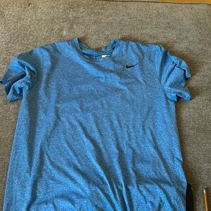 Blue Nike dri fit t-shirt
